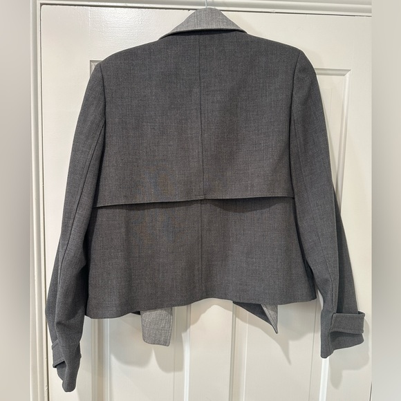 Tommy Hilfiger Grey Open Front lapel Blazer Jacket 10 - Picture 6 of 10